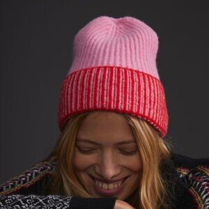 Anthropologie Two-Toned Beanie